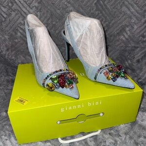 Gianni Bini Multicolor Embellished Heels